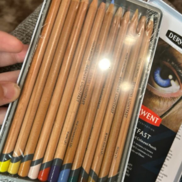 NIB Derwent Lightfast Colored Pencils 12 Count Professional Quality Oil Based - Picture 2 of 4